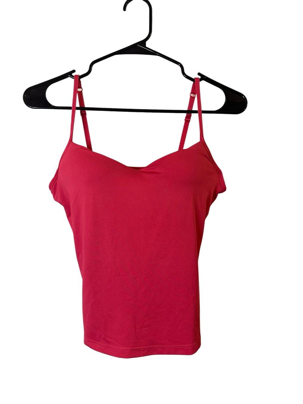 Fashion Bug Pink Padded Cup Stretch Tank Top Women Sz S